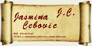Jasmina Ćebović vizit kartica